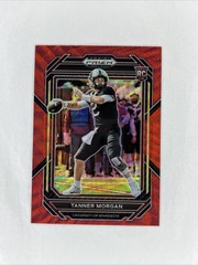 2023 Panini Prizm Draft Picks Tanner Morgan #113 Red Wave Prizm RC Minnesota
